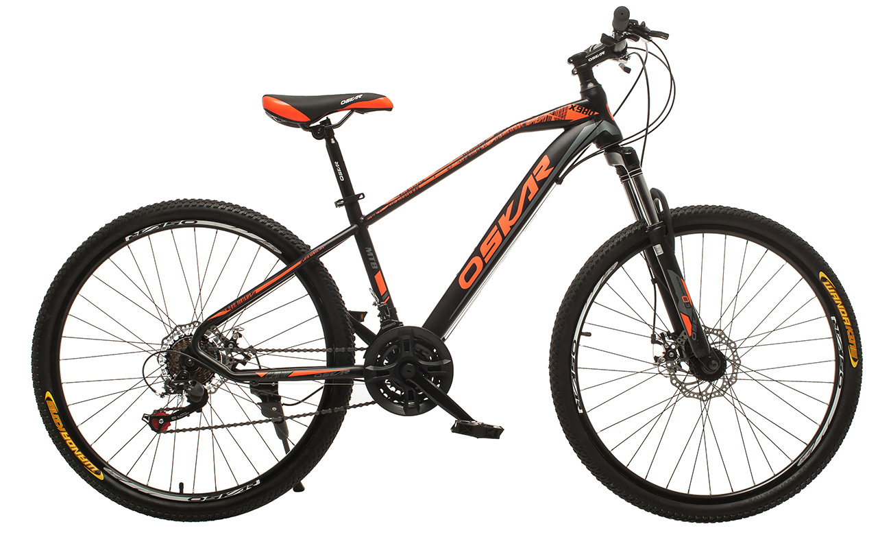 Фотография Велосипед Oskar X980 26" 2021, размер S, Черно-оранжевый